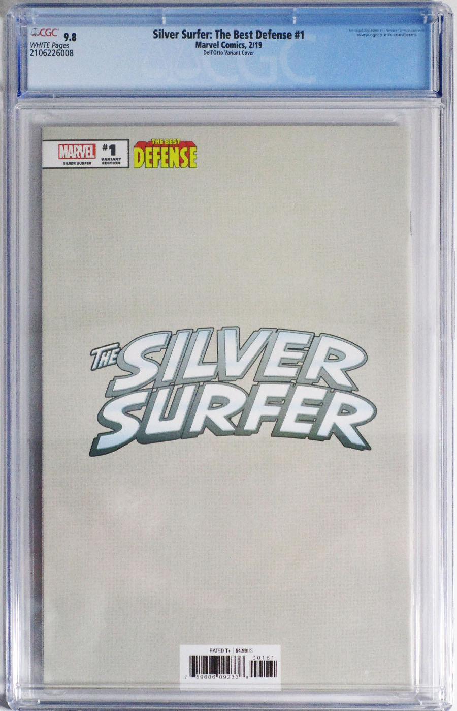 Defenders Silver Surfer #1 Cover G CGC 9.8 Gabriele Dell Otto Variant (Best Defense Part 4)
