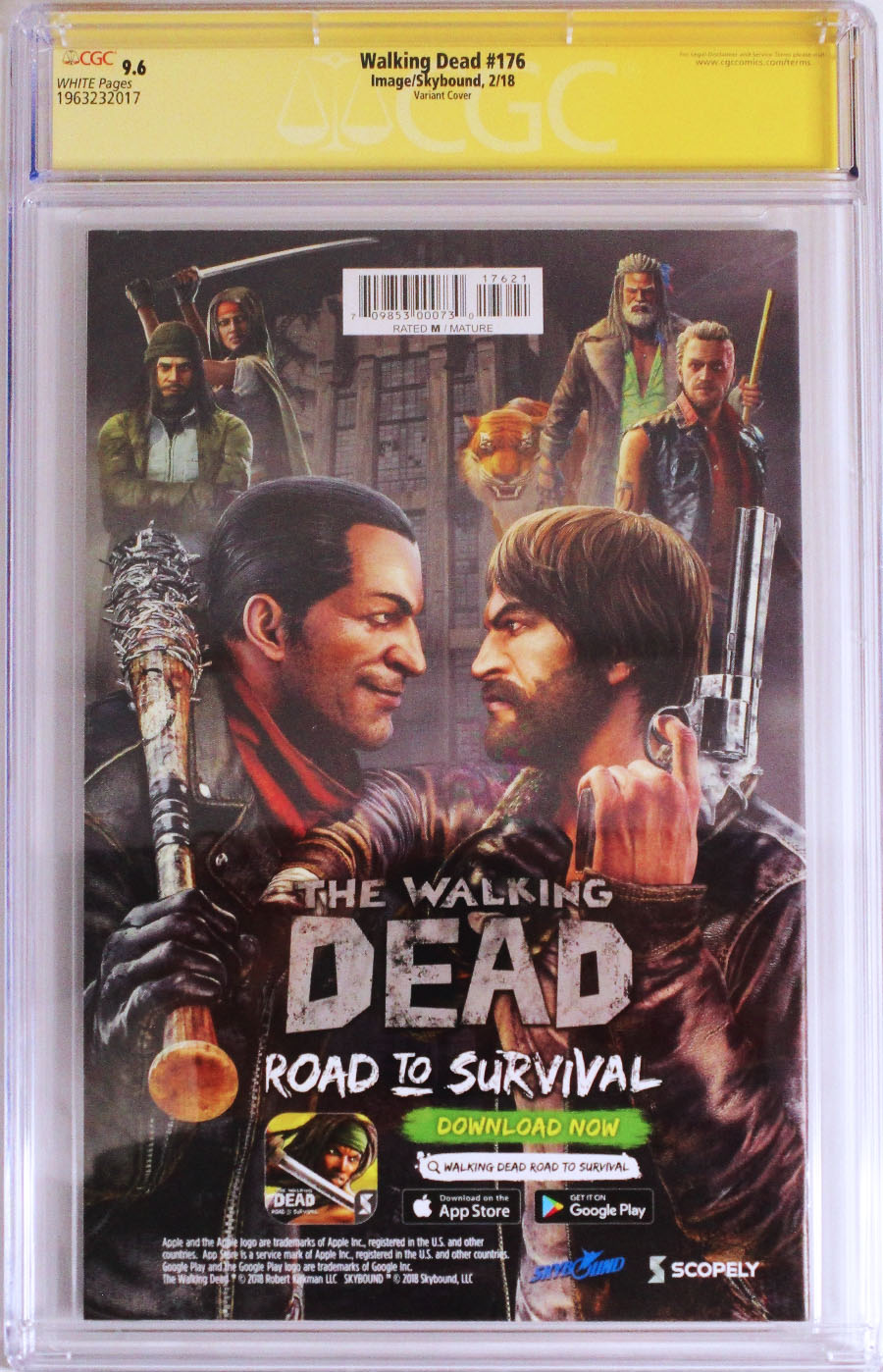 Walking Dead #176 Cover E CGC Signature Series 9.6 Variant Bill Sienkiewicz Cover Signed by Bill Sienkiewicz