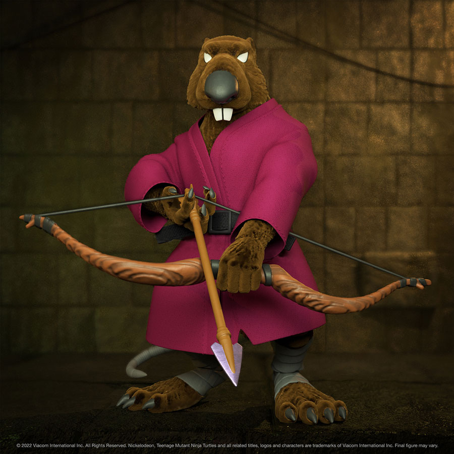 Teenage Mutant Ninja Turtles Ultimate Action Figure - Splinter (Flocked)