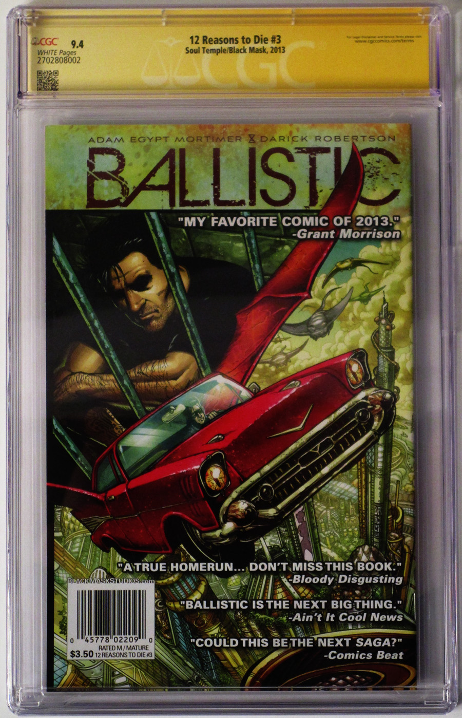 12 Reasons To Die #3 Cover B CGC Graded 9.4