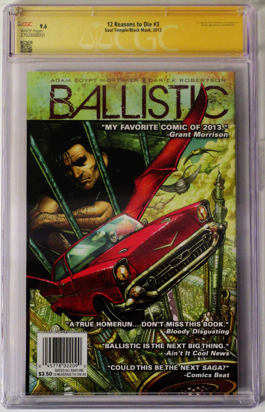 12 Reasons To Die #3 Cover C CGC Graded 9.6