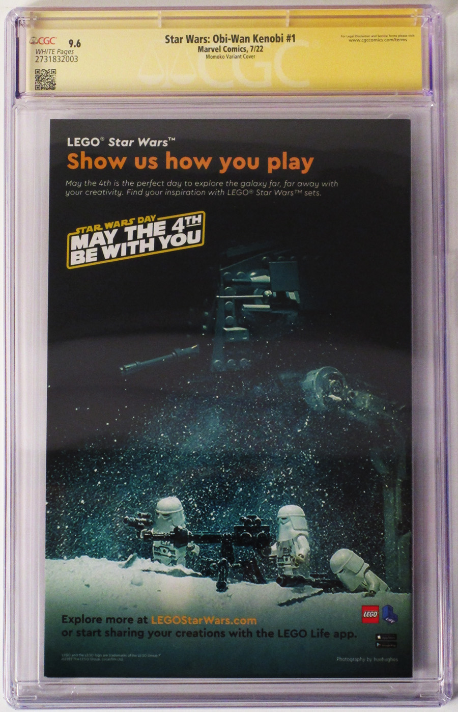 Star Wars Obi-Wan #1 Cover F Variant Peach Momoko Cover Signed by Ario Anindito and Peach Momoko CGC Graded 9.6