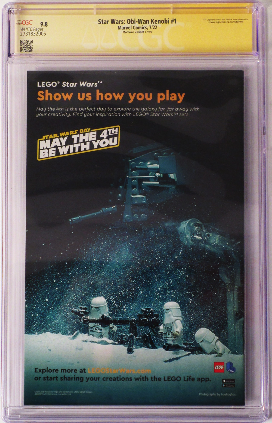 Star Wars Obi-Wan #1 Cover G Variant Peach Momoko Cover Signed by Ario Anindito and Peach Momoko CGC Graded 9.8
