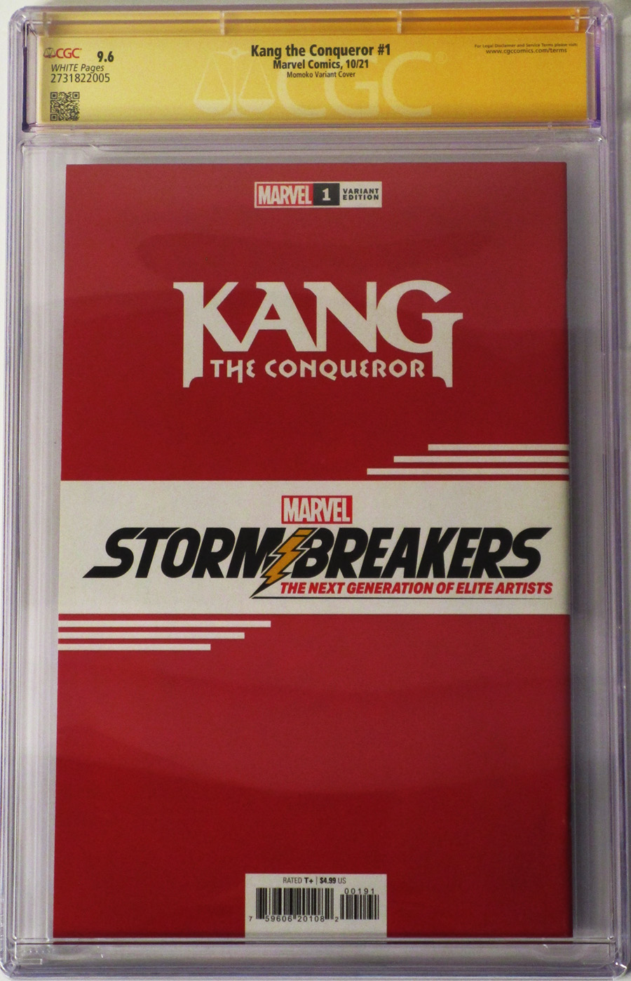 Kang The Conqueror #1 Cover N Variant Peach Momoko Stormbreakers Cover Signed By Peach Momoko CGC Graded 9.6