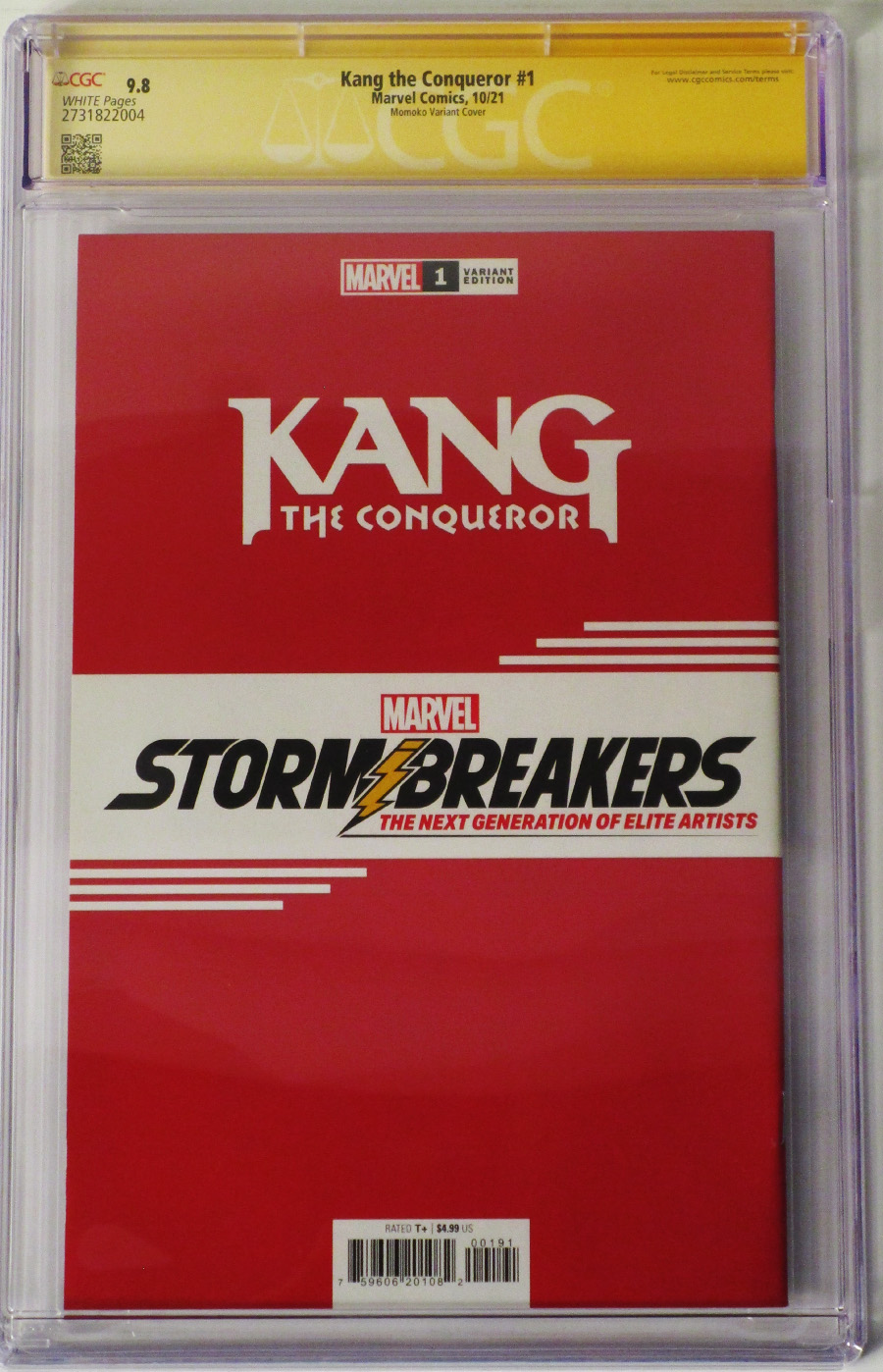 Kang The Conqueror #1 Cover O Variant Peach Momoko Stormbreakers Cover Signed By Peach Momoko CGC Graded 9.8