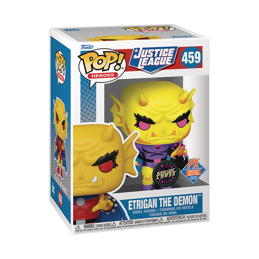FCBD 2023 POP DC Heroes Etrigan The Demon Previews Exclusive Blacklight Chase Vinyl Figure