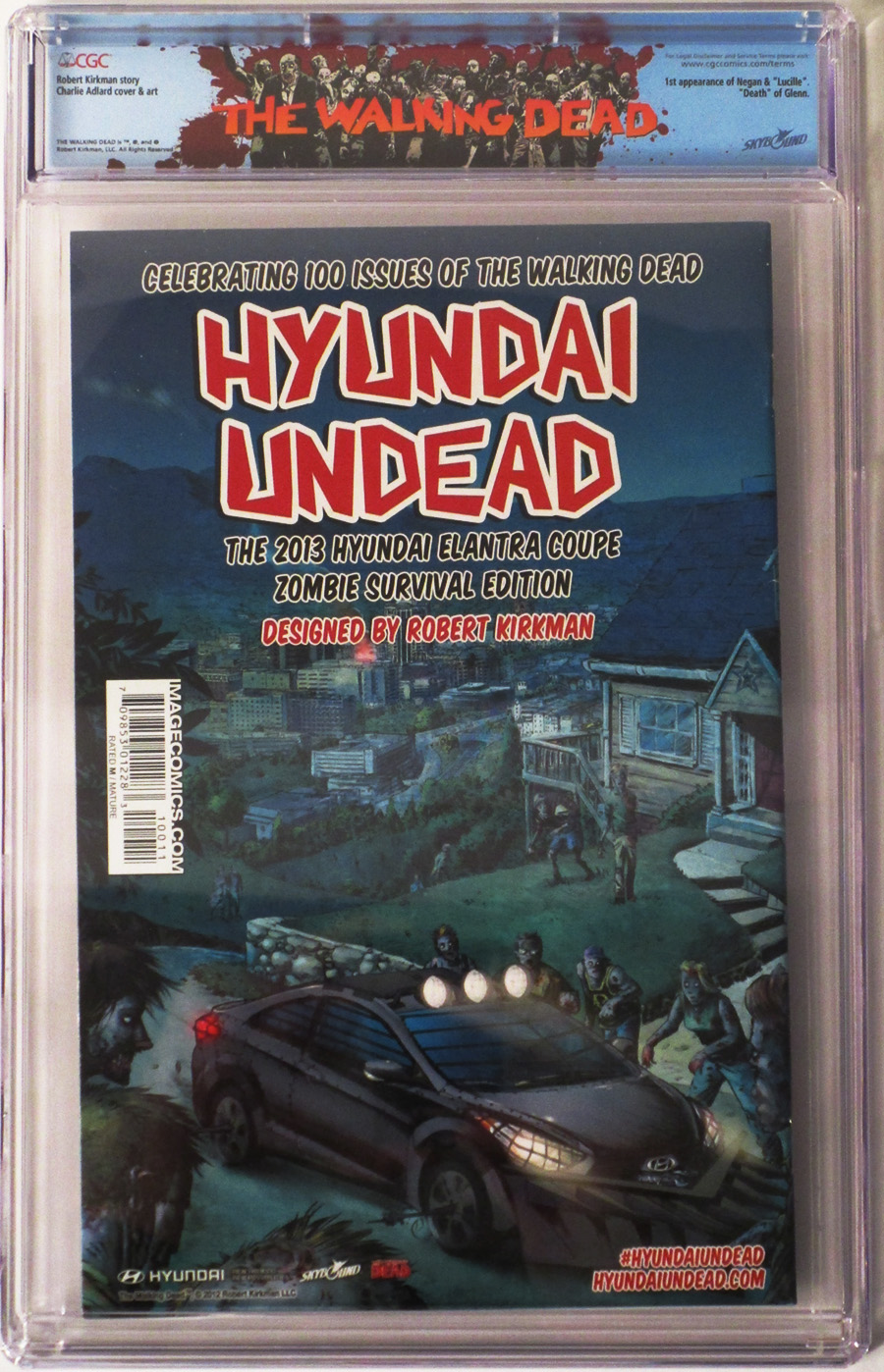 Walking Dead #100 Cover Z-S CGC 9.2 SDCC 2012 Retailer Exclusive Charlie Adlard Regular Sketch Cover