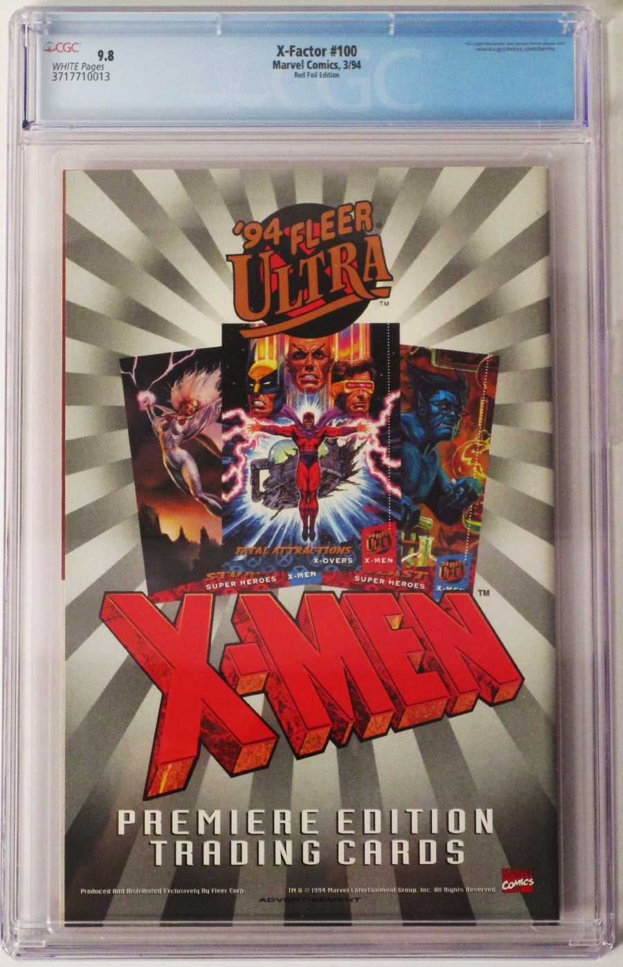 X-Factor #100 Cover C CGC 9.8 Collectors Edition
