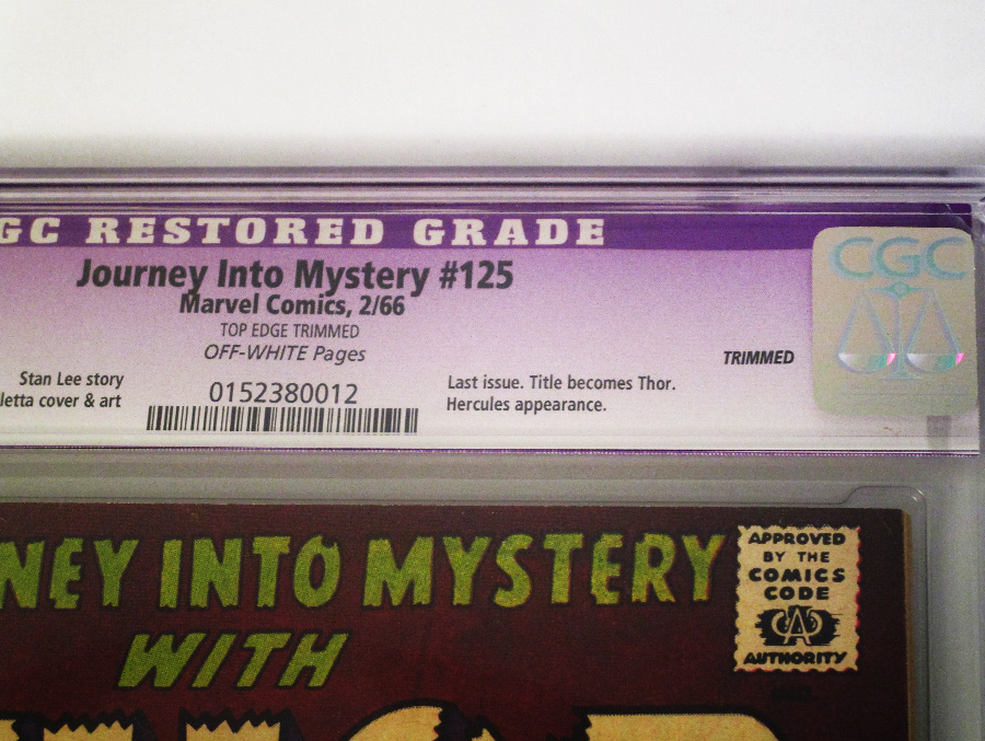 Journey Into Mystery #125 Cover B CGC Restored 7.5
