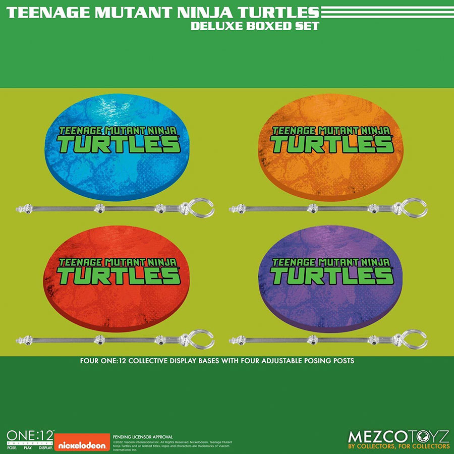 One-12 Collective Teenage Mutant Ninja Turtles Deluxe Action Figure Set
