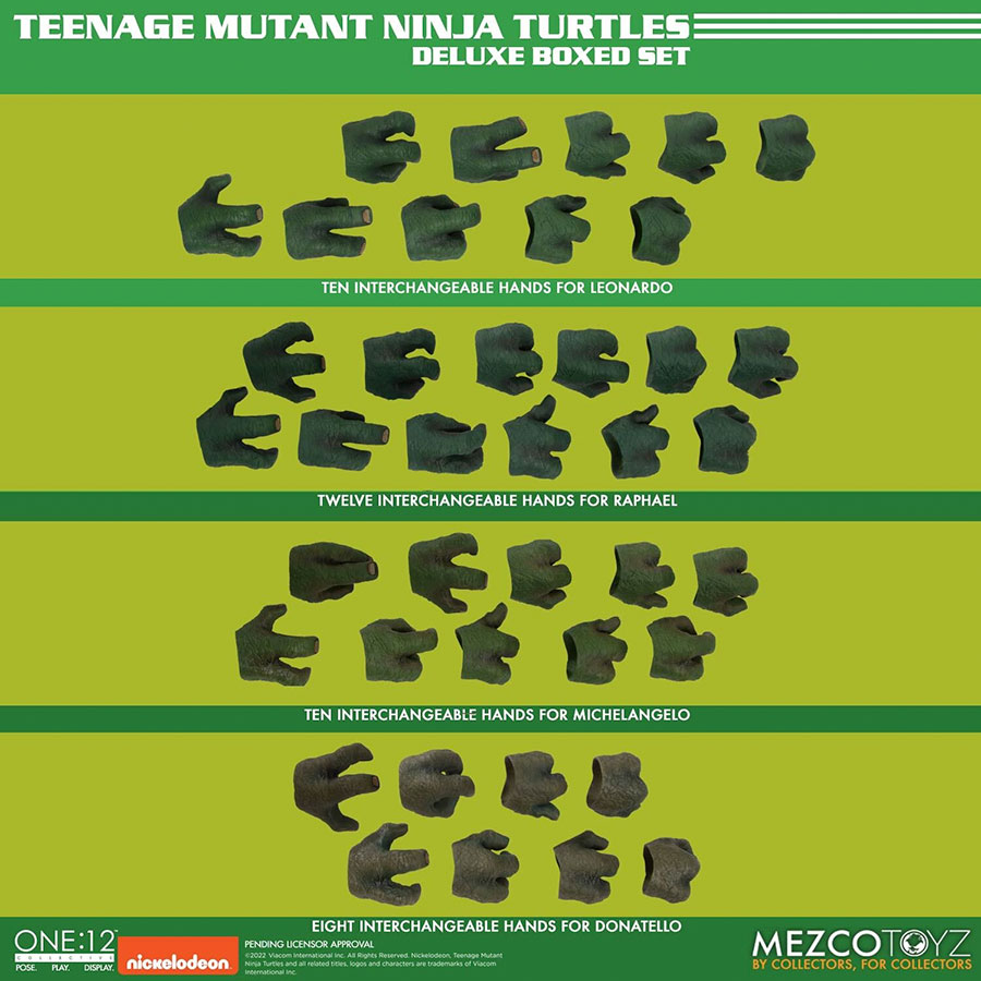 One-12 Collective Teenage Mutant Ninja Turtles Deluxe Action Figure Set