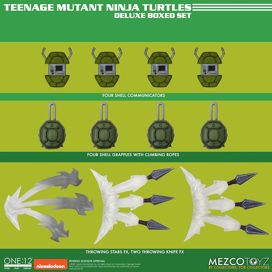 One-12 Collective Teenage Mutant Ninja Turtles Deluxe Action Figure Set