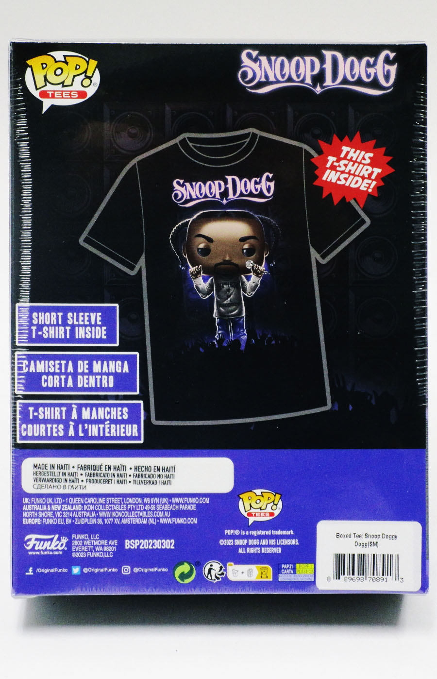 POP Boxed Tee Snoop Doggy Dogg T-Shirt X-Small