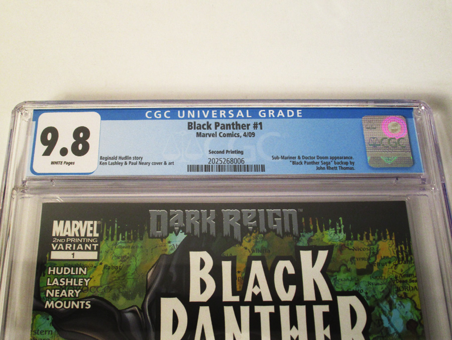 Black Panther Vol 5 #1 Cover F CGC 9.8 2nd Ptg Ken Lashley Variant Cover (Dark Reign Tie-In)