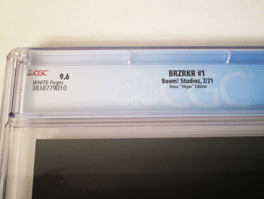 BRZRKR (Berzerker) #1 Cover Z CGC 9.6 Incentive Dan Mora Virgin Variant Cover