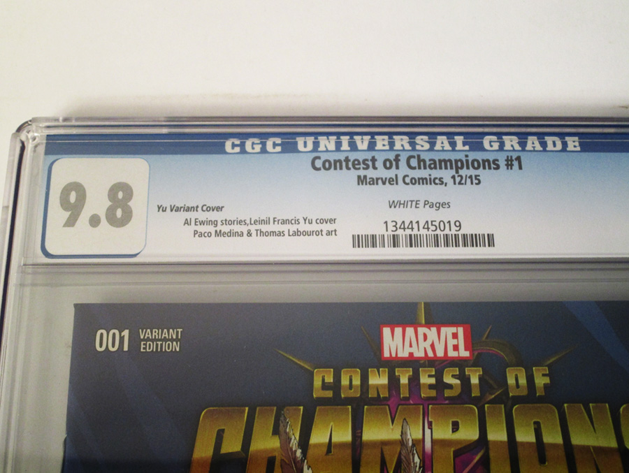 Contest Of Champions Vol 3 #1 Cover K CGC 9.8 Incentive Leinil Francis Yu Variant Cover