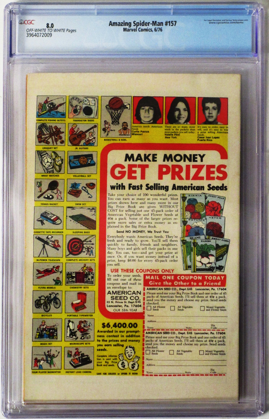 Amazing Spider-Man #157 Cover C 25-Cent Regular Edition CGC 8.0