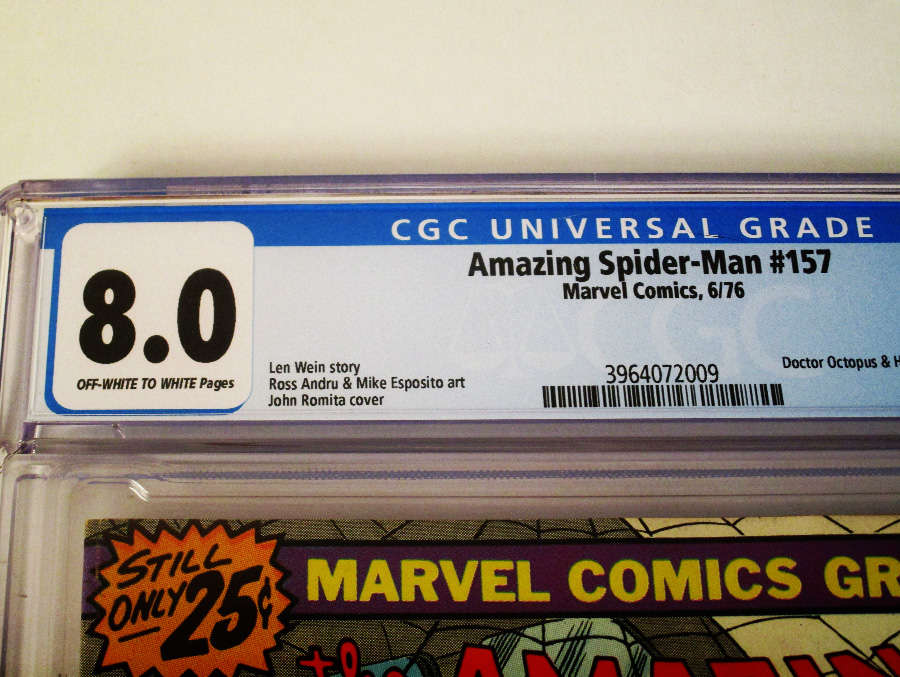 Amazing Spider-Man #157 Cover C 25-Cent Regular Edition CGC 8.0
