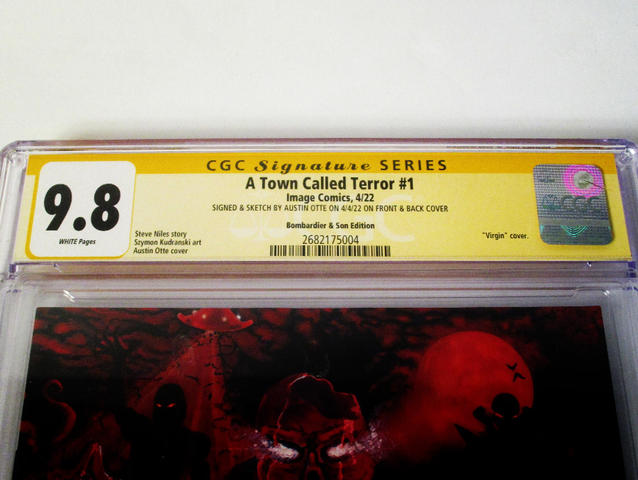 A Town Called Terror #1 Cover D Bombadier & Son Edition Signed CGC Signature Series 9.8