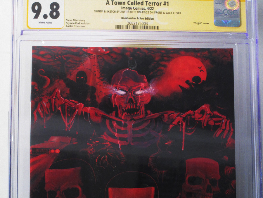 A Town Called Terror #1 Cover D Bombadier & Son Edition Signed CGC Signature Series 9.8