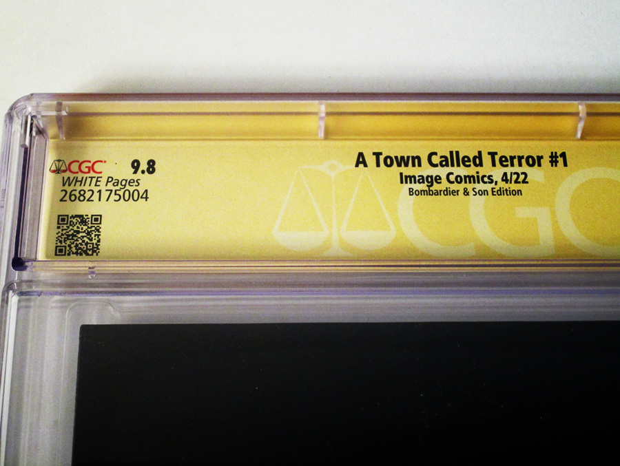 A Town Called Terror #1 Cover D Bombadier & Son Edition Signed CGC Signature Series 9.8