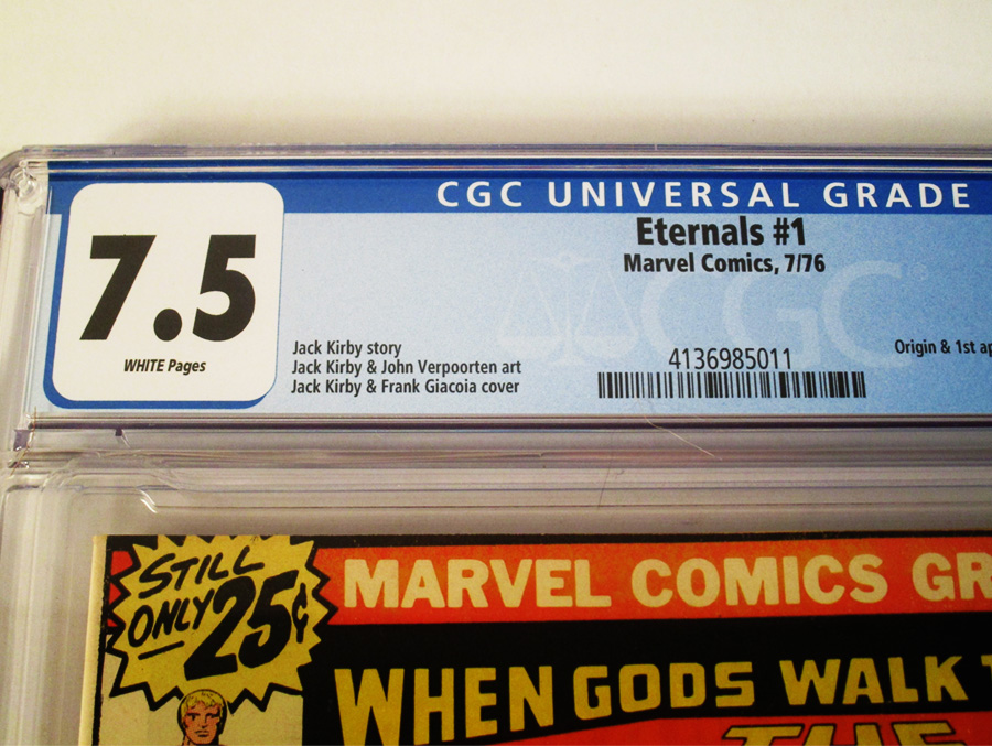Eternals #1 Cover E Regular 25-Cent Edition CGC 7.5