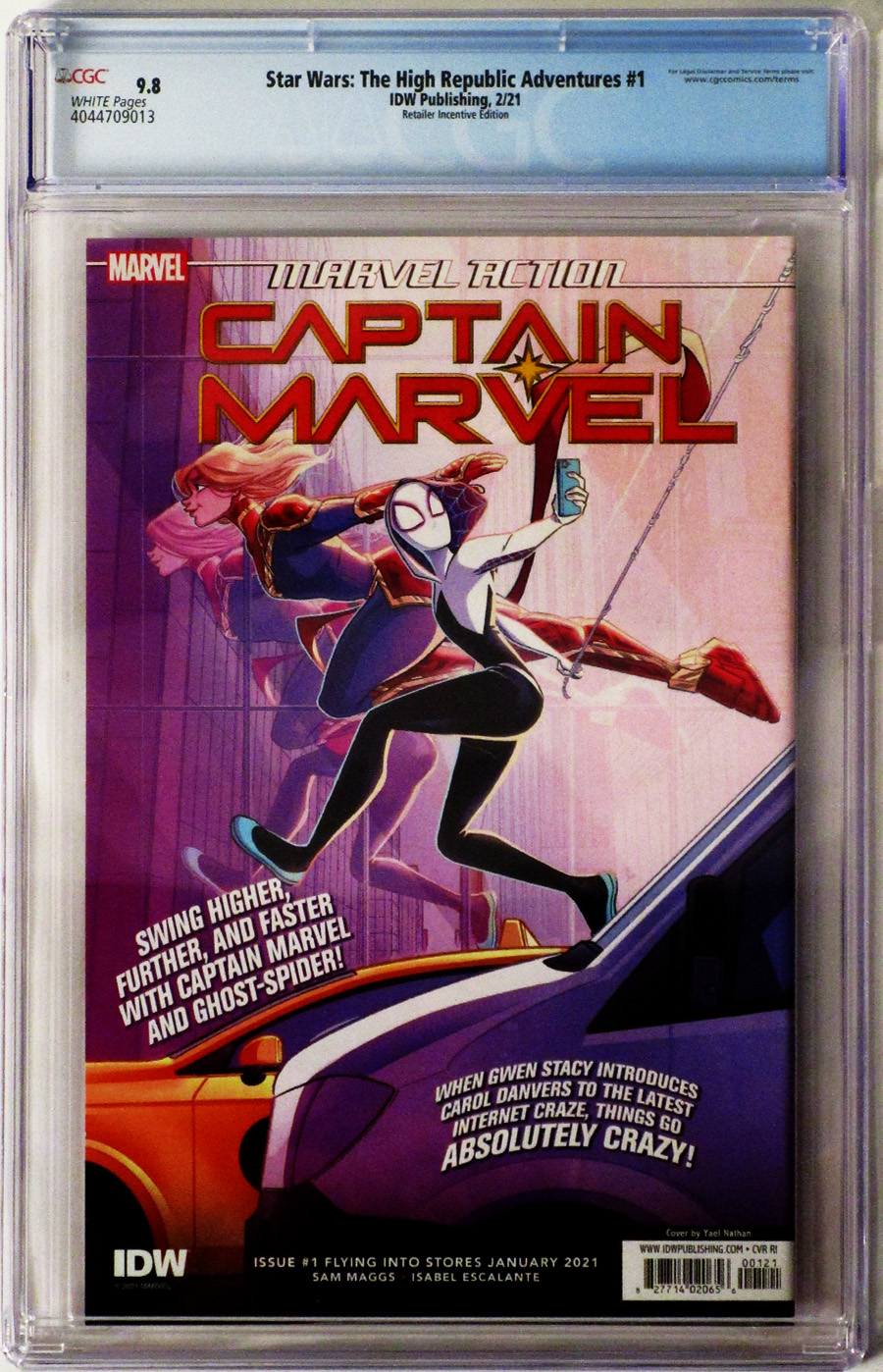 Star Wars The High Republic Adventures #1 Cover C Incentive Yael Nathan Variant Cover CGC 9.8