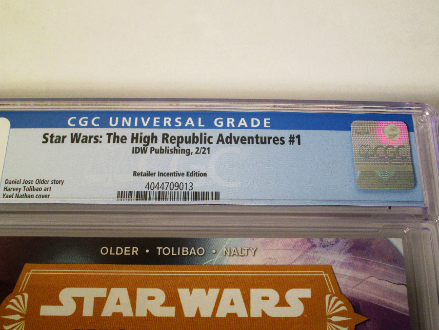 Star Wars The High Republic Adventures #1 Cover C Incentive Yael Nathan Variant Cover CGC 9.8