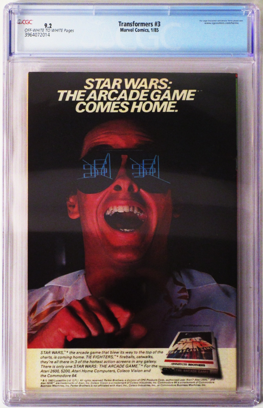 Transformers #3 Cover D CGC 9.2