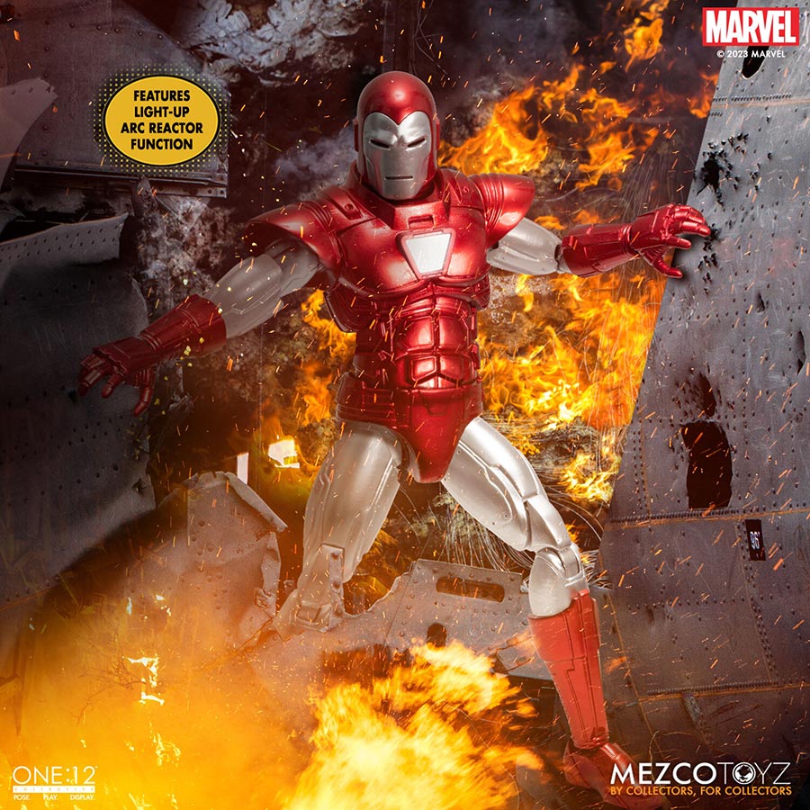 One-12 Collective Iron Man Silver Centurion Edition Action Figure
