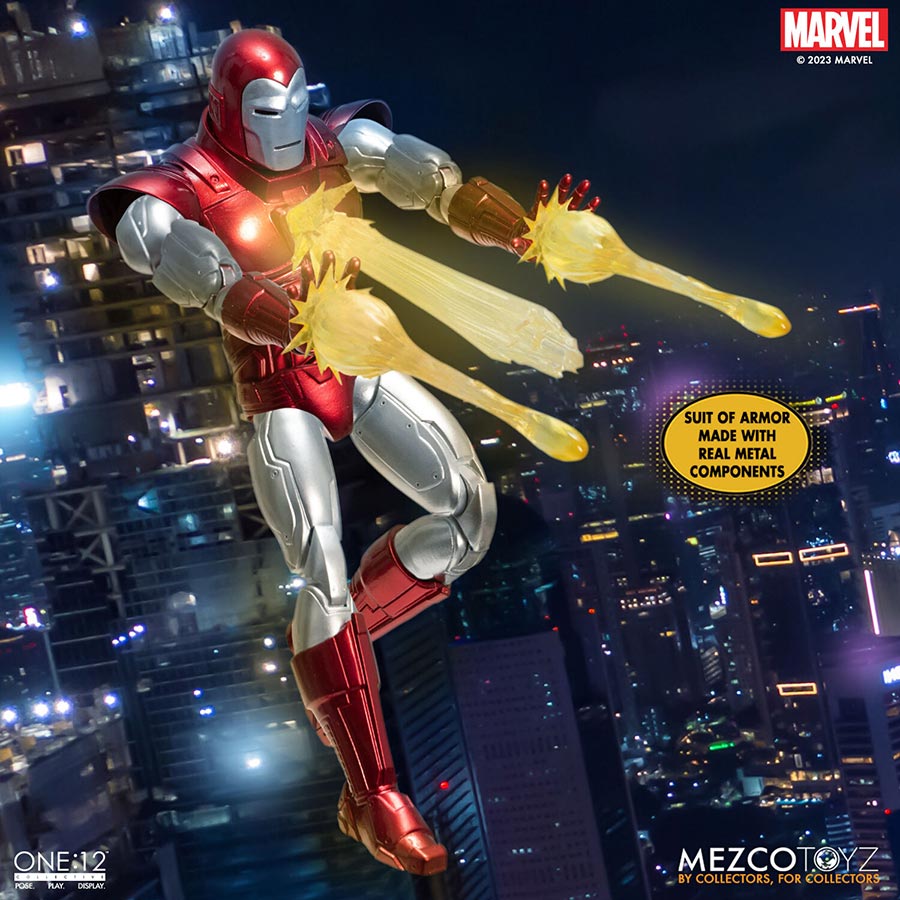 One-12 Collective Iron Man Silver Centurion Edition Action Figure