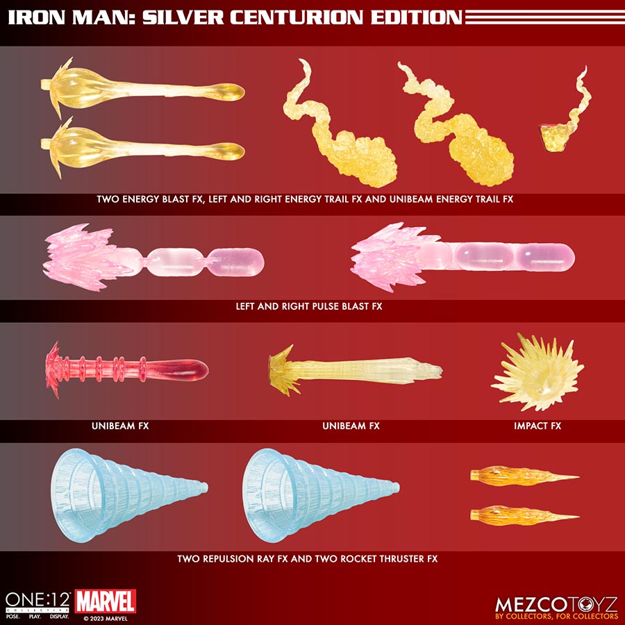 One-12 Collective Iron Man Silver Centurion Edition Action Figure