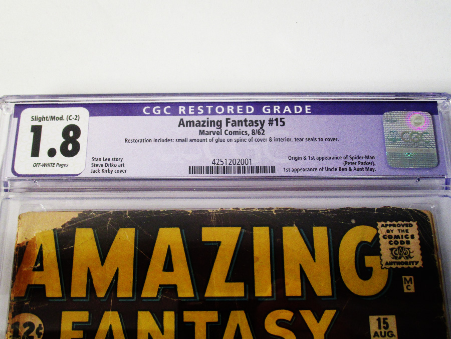 Amazing Fantasy #15 Cover K CGC Restored 1.8