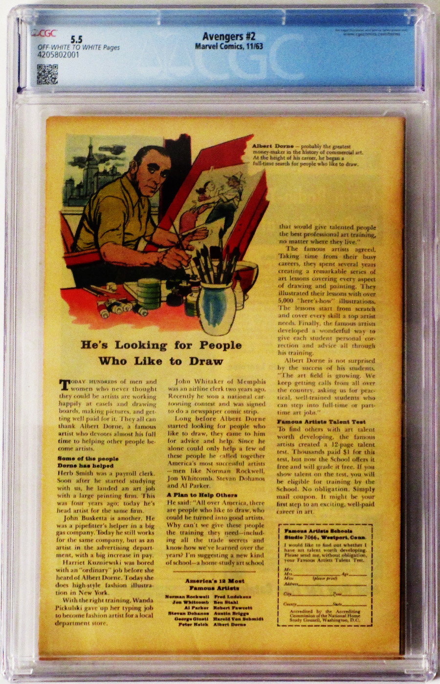 Avengers #2 Cover C CGC 5.5