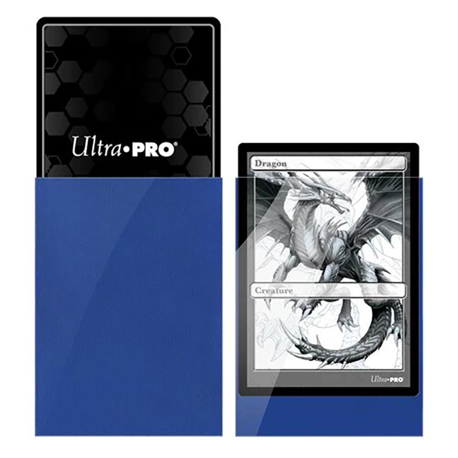 Ultra Pro PRO-Gloss Standard Deck Protector Sleeves - Dark Blue