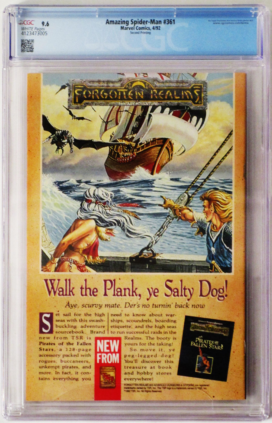 Amazing Spider-Man #361 Cover E 2nd Ptg CGC 9.6