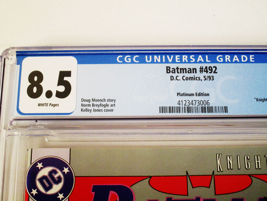 Batman #492 Cover E Platinum Edition CGC 8.5