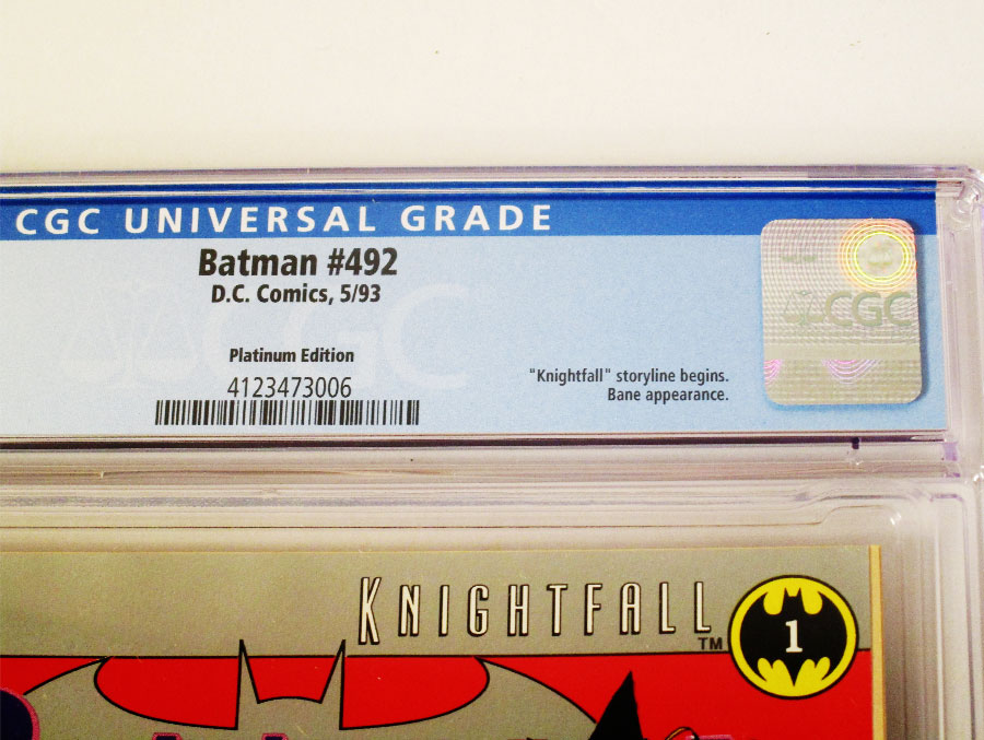 Batman #492 Cover E Platinum Edition CGC 8.5