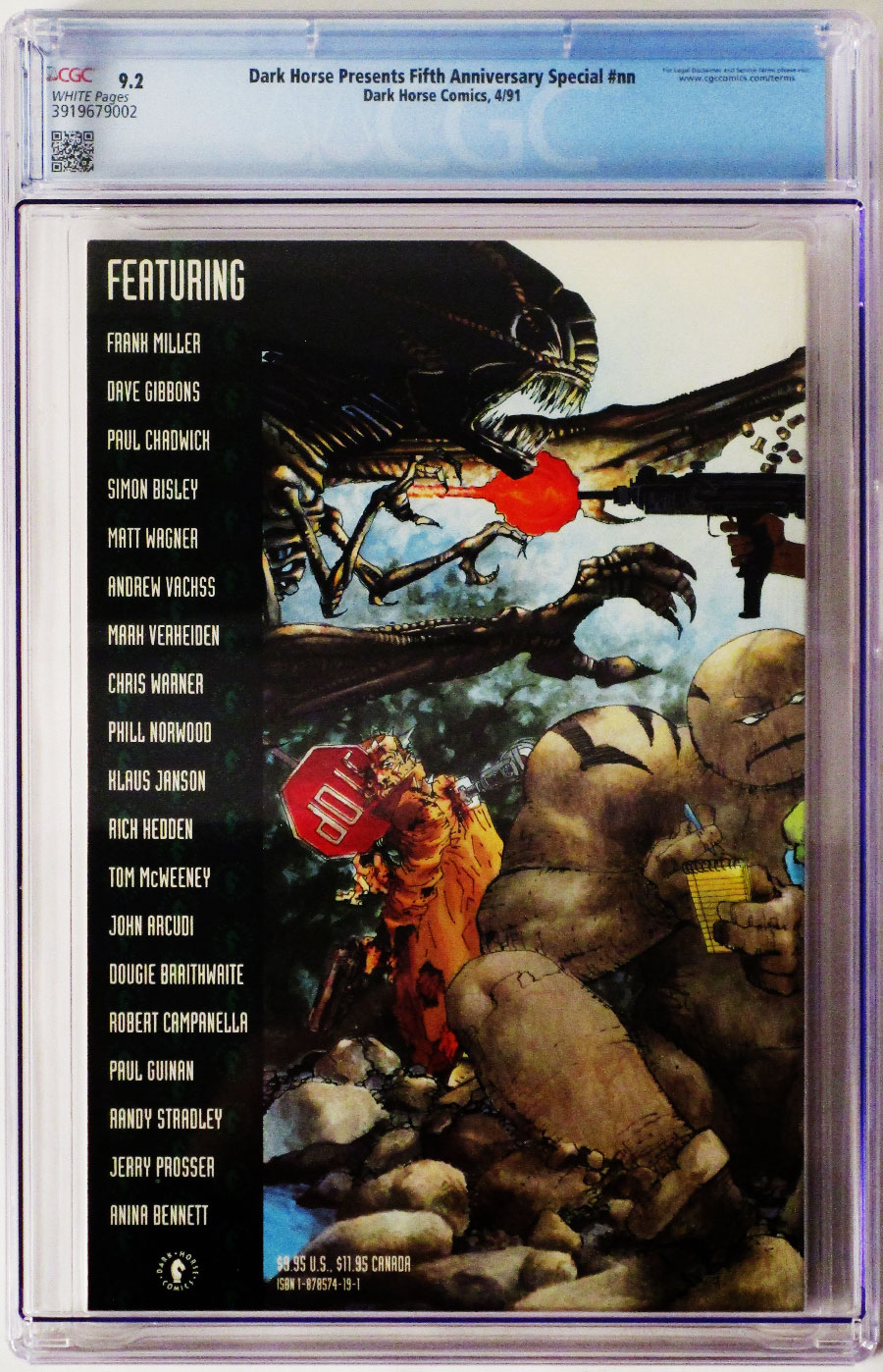 Dark Horse Presents Fifth Anniversary Special #1 Cover B CGC 9.2