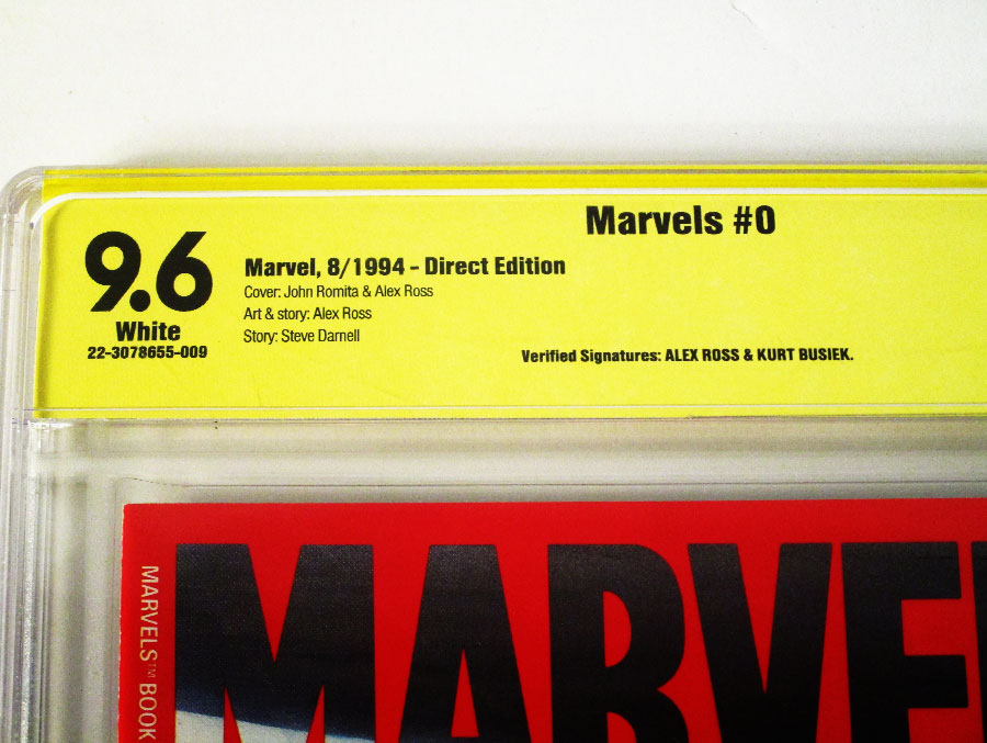 Marvels #0 Cover B Signed By Alex Ross & Kurt Busiek CBCS 9.6