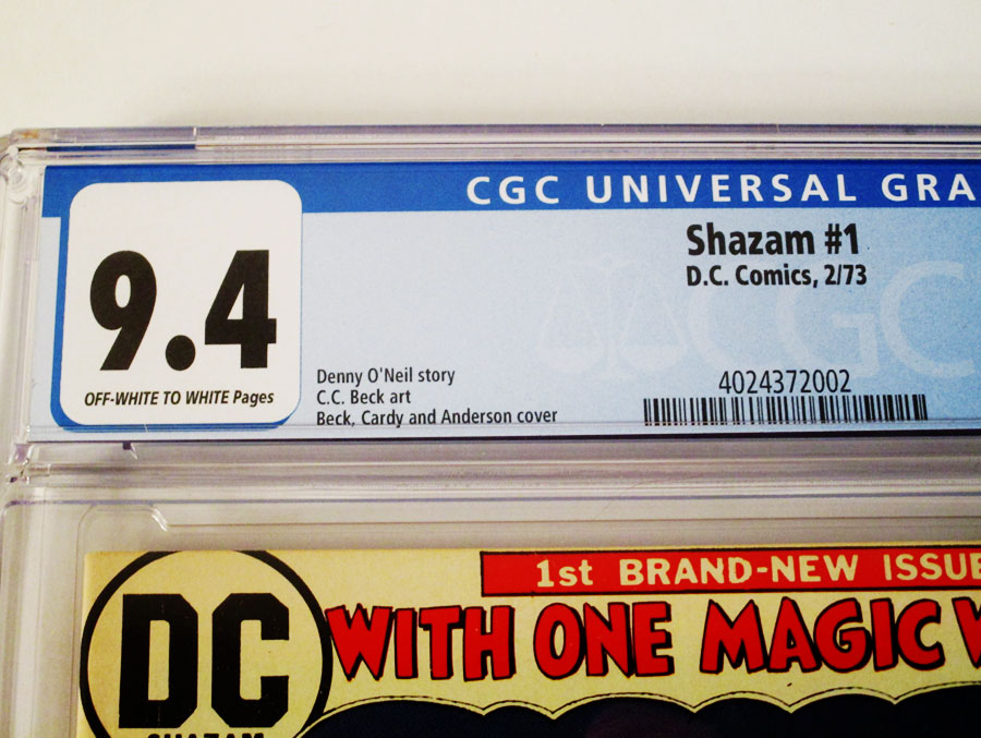 SHAZAM #1 Cover C CGC 9.4