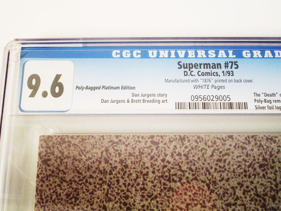 Superman Vol 2 #75 Cover N Platinum Edition CGC 9.6