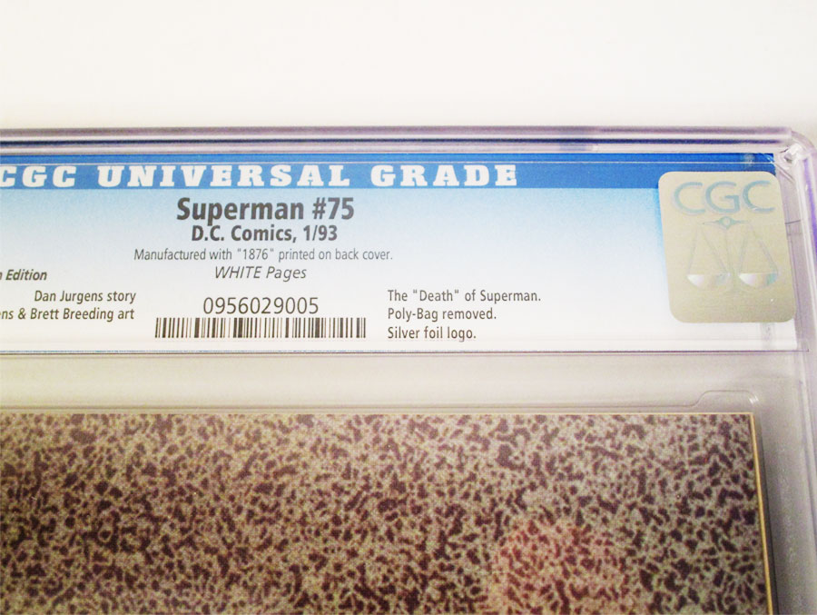 Superman Vol 2 #75 Cover N Platinum Edition CGC 9.6
