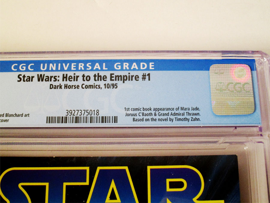 Star Wars Heir To The Empire #1 Cover C Direct Edition CGC 8.5