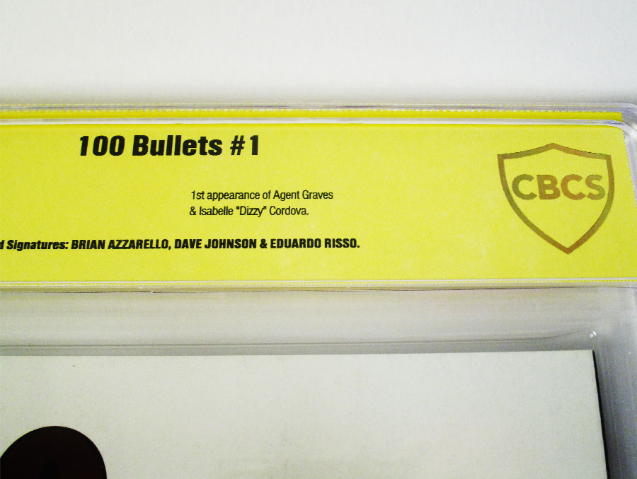 100 Bullets #1 Cover C Signed By Brian Azzarello Dave Johnson And Eduardo Risso CBCS 9.6