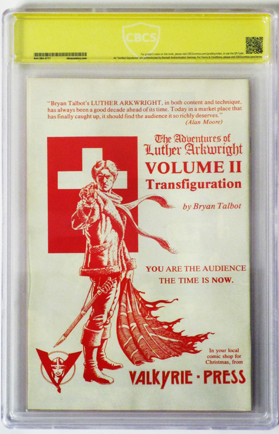 Adventures Of Luther Arkwright #1 Cover B Signed By Bryan Talbot CBCS 9.4