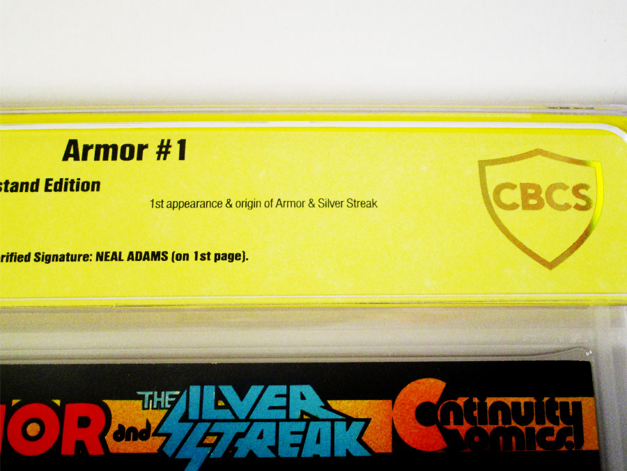 Armor (And The Silver Streak) #1 Cover B Signed By Neal Adams CBCS 9.6