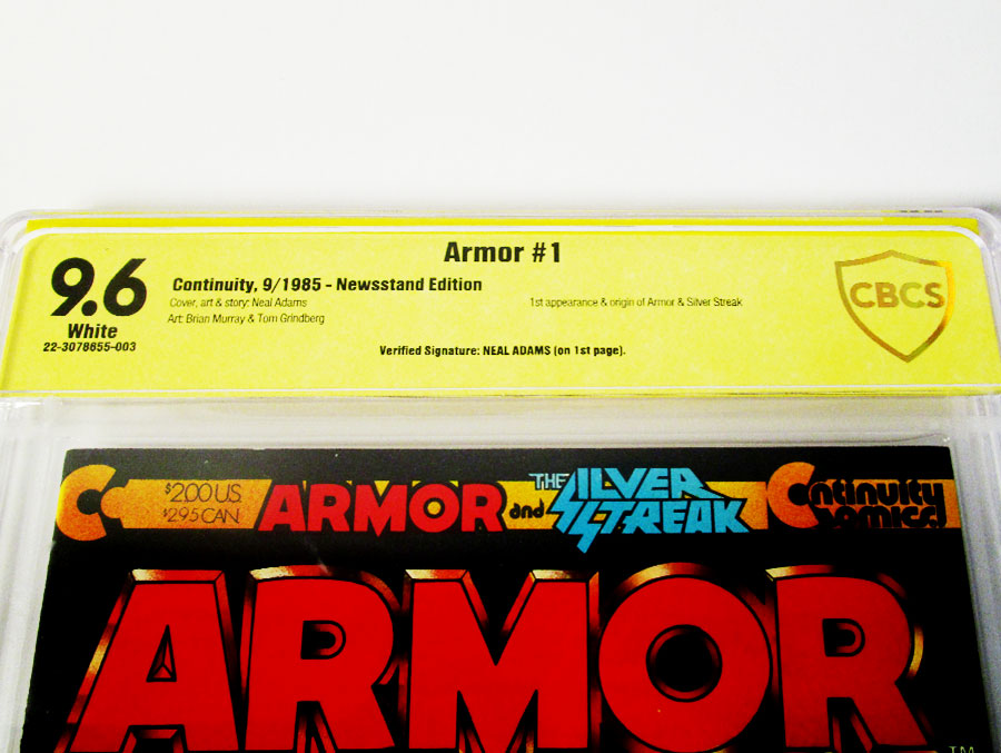 Armor (And The Silver Streak) #1 Cover B Signed By Neal Adams CBCS 9.6