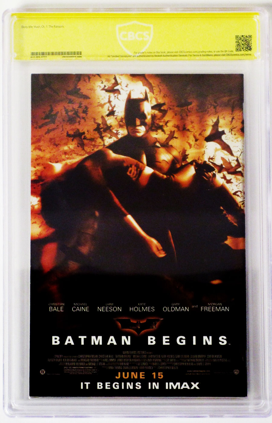 Batman #608 Cover F New York Post Exclusive Cover Signed By Jim Lee CBCS 8.0