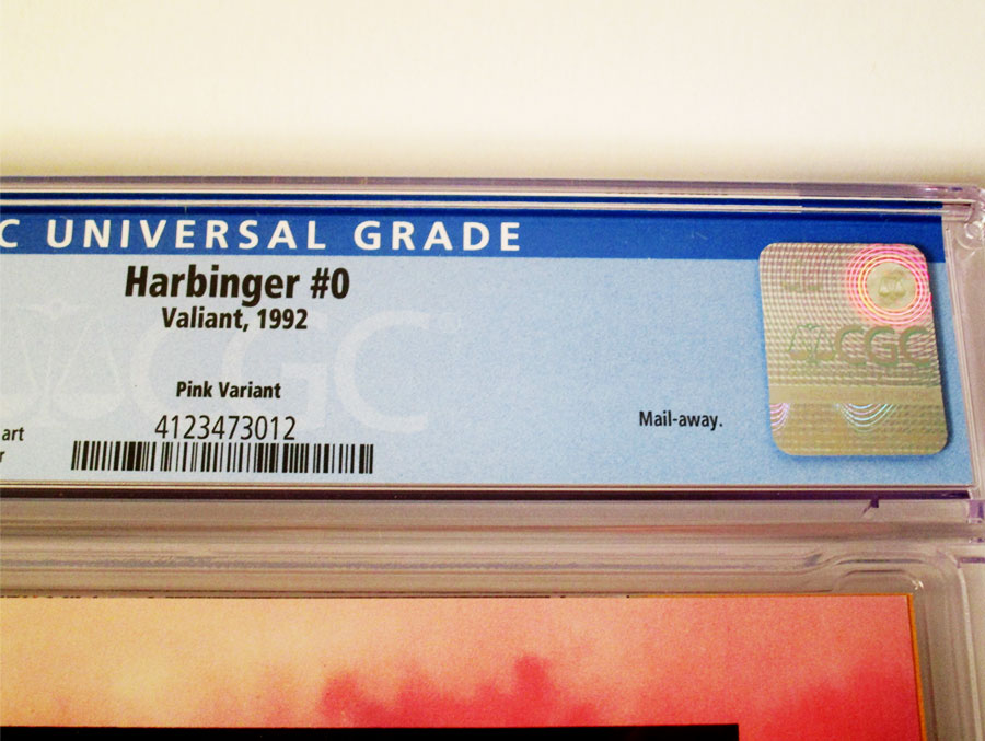Harbinger #0 Cover D 1st Ptg Blue Logo Cover CGC 9.4